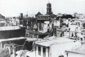 Η Χριστιανική συνοικία γύρω από την Τριμάρτυρη μετά την πυρκαγιά του 1897. (ΦΩΤ. Π. ΔΙΑΜΑΝΤΟΠΟΥΛΟΥ)